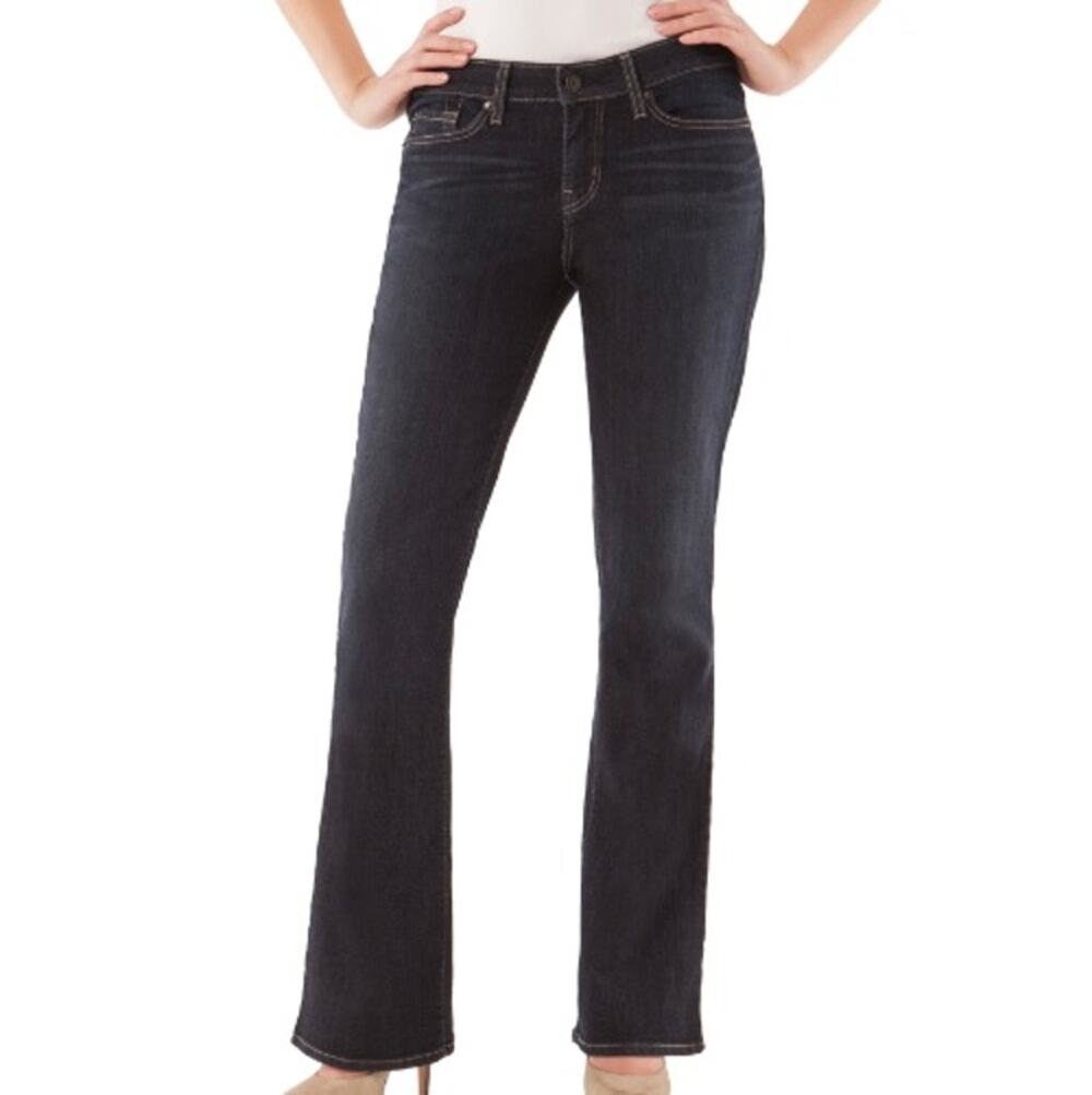 Levi Strauss Signature Low Rise Denim Bootcut Jeans Medium Blue Women's Size 14